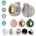 USB Mini Fan Clip Whirlwind Collar Waist Attachable Portable Snap on Fan MF019 Personal Hand Free Cooling Fan for Outdoor