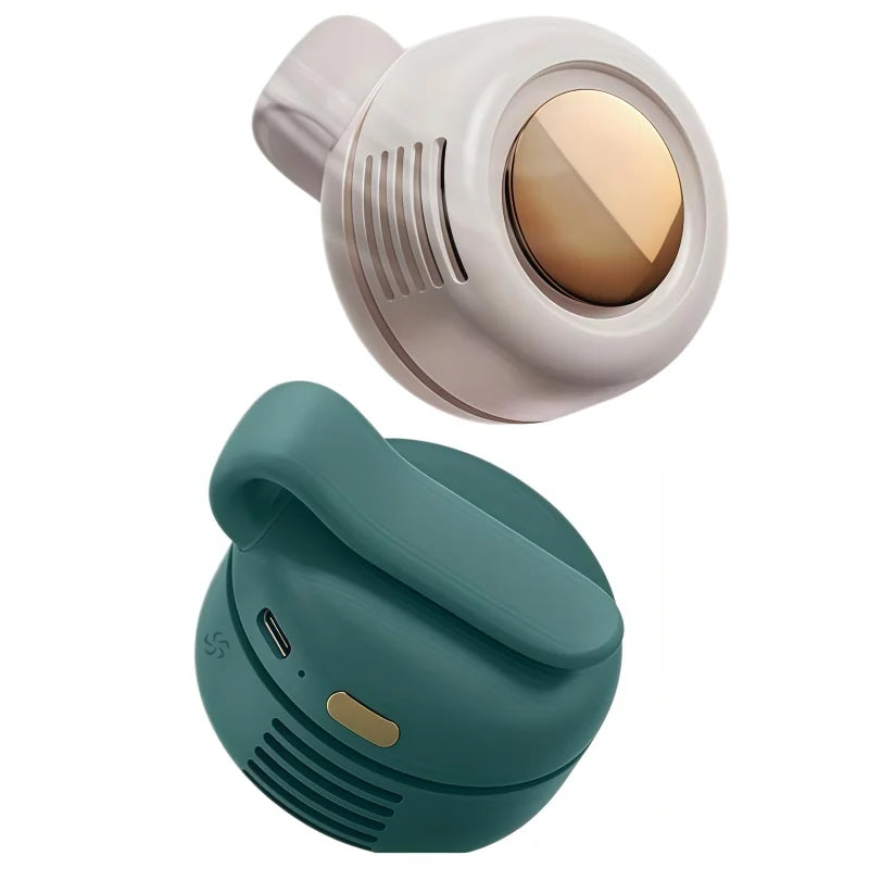 USB Mini Fan Clip Whirlwind Collar Waist Attachable Portable Snap on Fan MF019 Personal Hand Free Cooling Fan for Outdoor