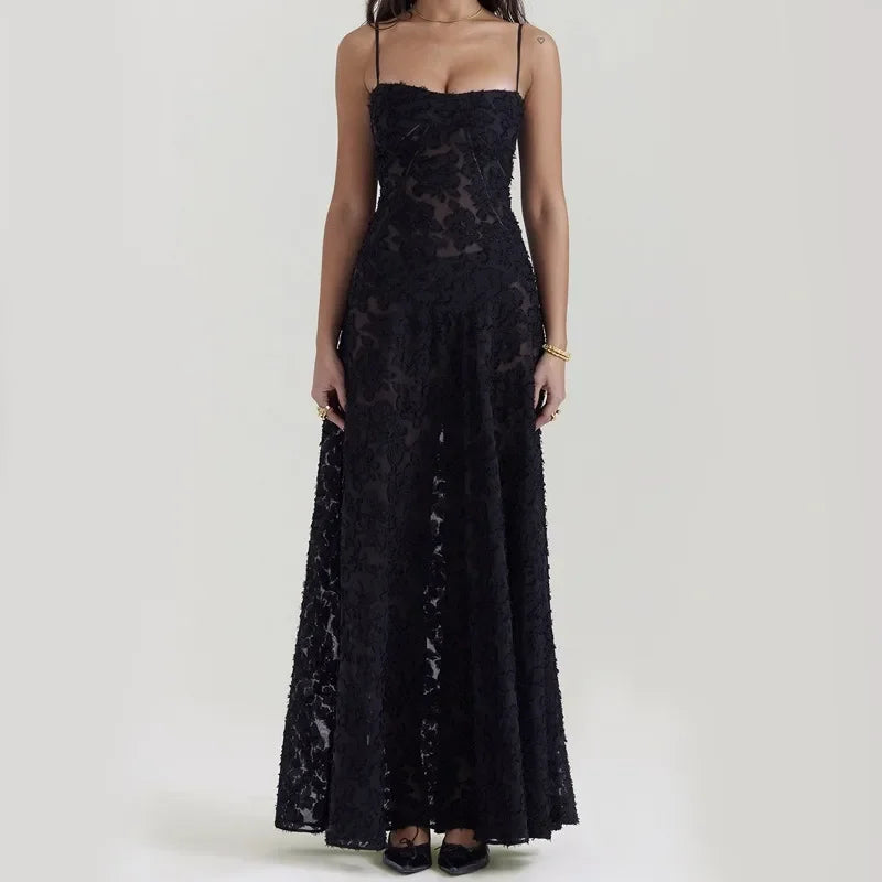white Corseted Floral jacquard Maxi Dress for women straps sleeveless party dress new sexy summer dress