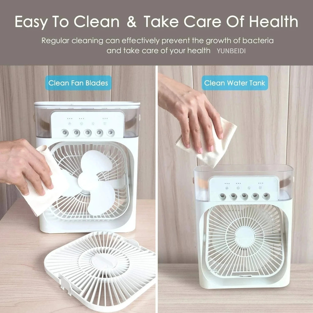 Three in One Portable Air Cooler Humidifier Fan