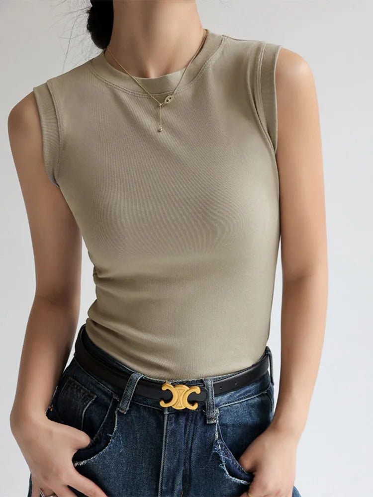 Essential Round Neck Camisole Tank Top