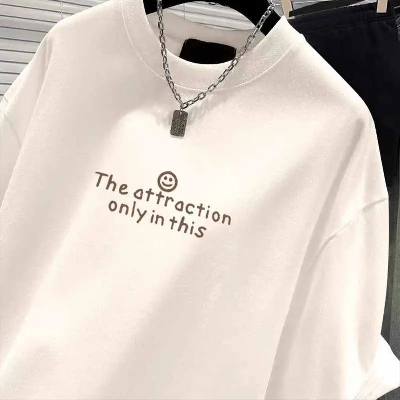 Pure Cotton Short Sleeve Tshirt / Clothing Fashion