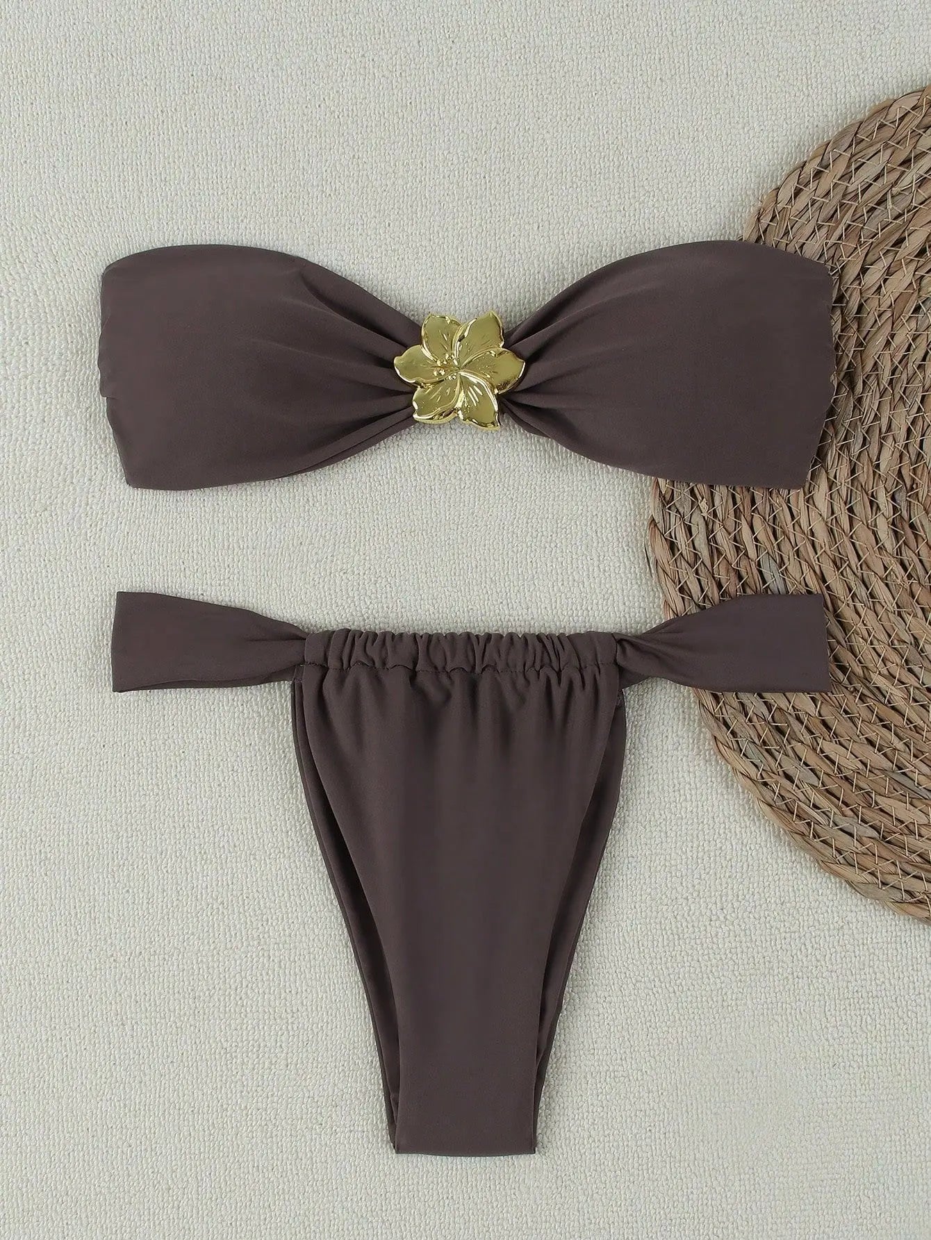 Elegant Bandeau Brazilian Bikini Set