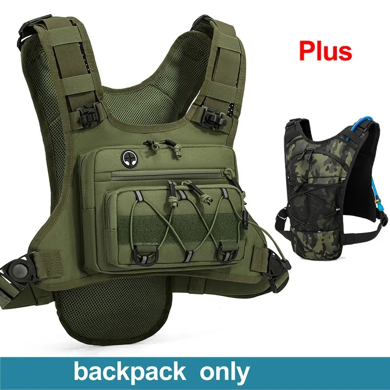 Running Hydration Vest Tactical Chest Pack for Outdoor Sports