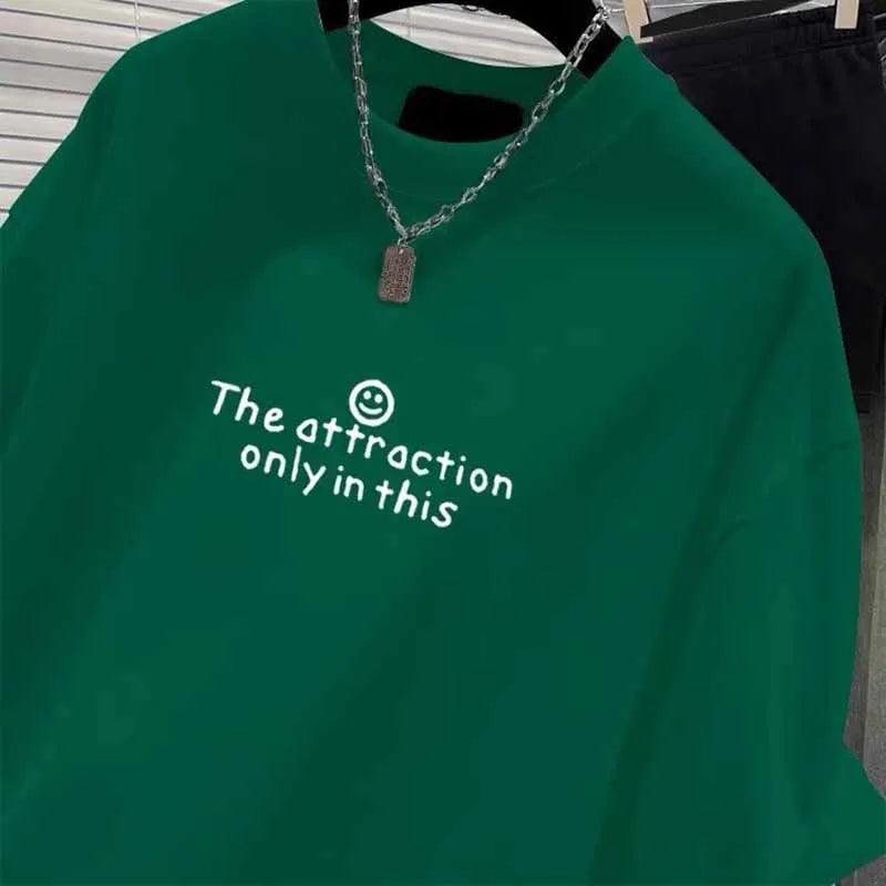 Pure Cotton Short Sleeve Tshirt / Clothing Fashion