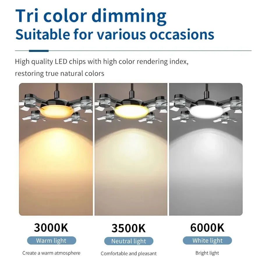 E27 LED Ceiling Fan Light with Remote