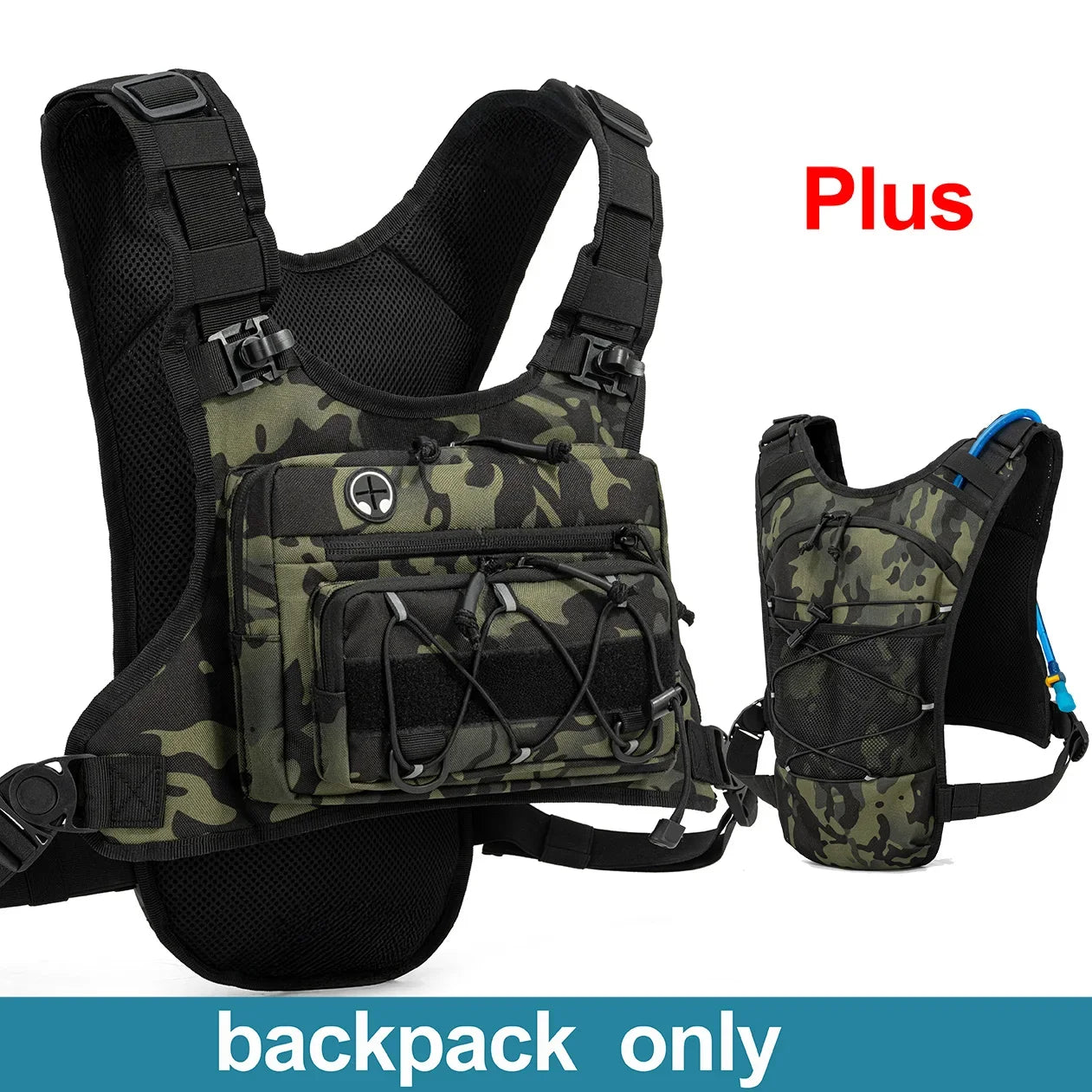 Running Hydration Vest Tactical Chest Pack for Outdoor Sports