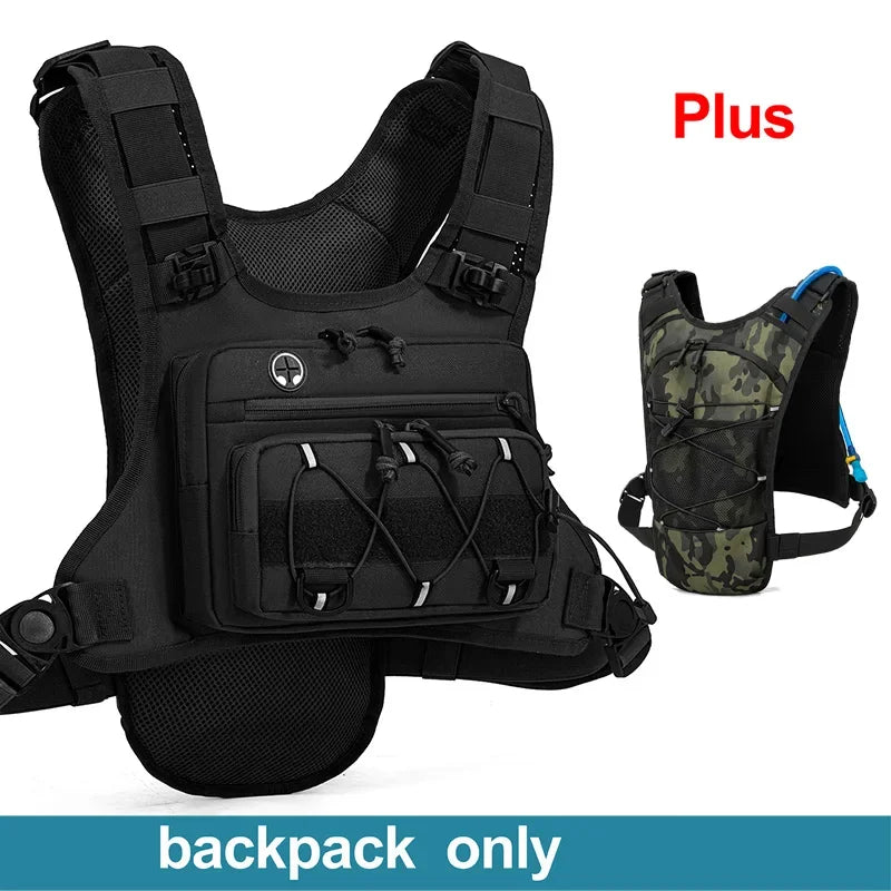 Running Hydration Vest Tactical Chest Pack for Outdoor Sports