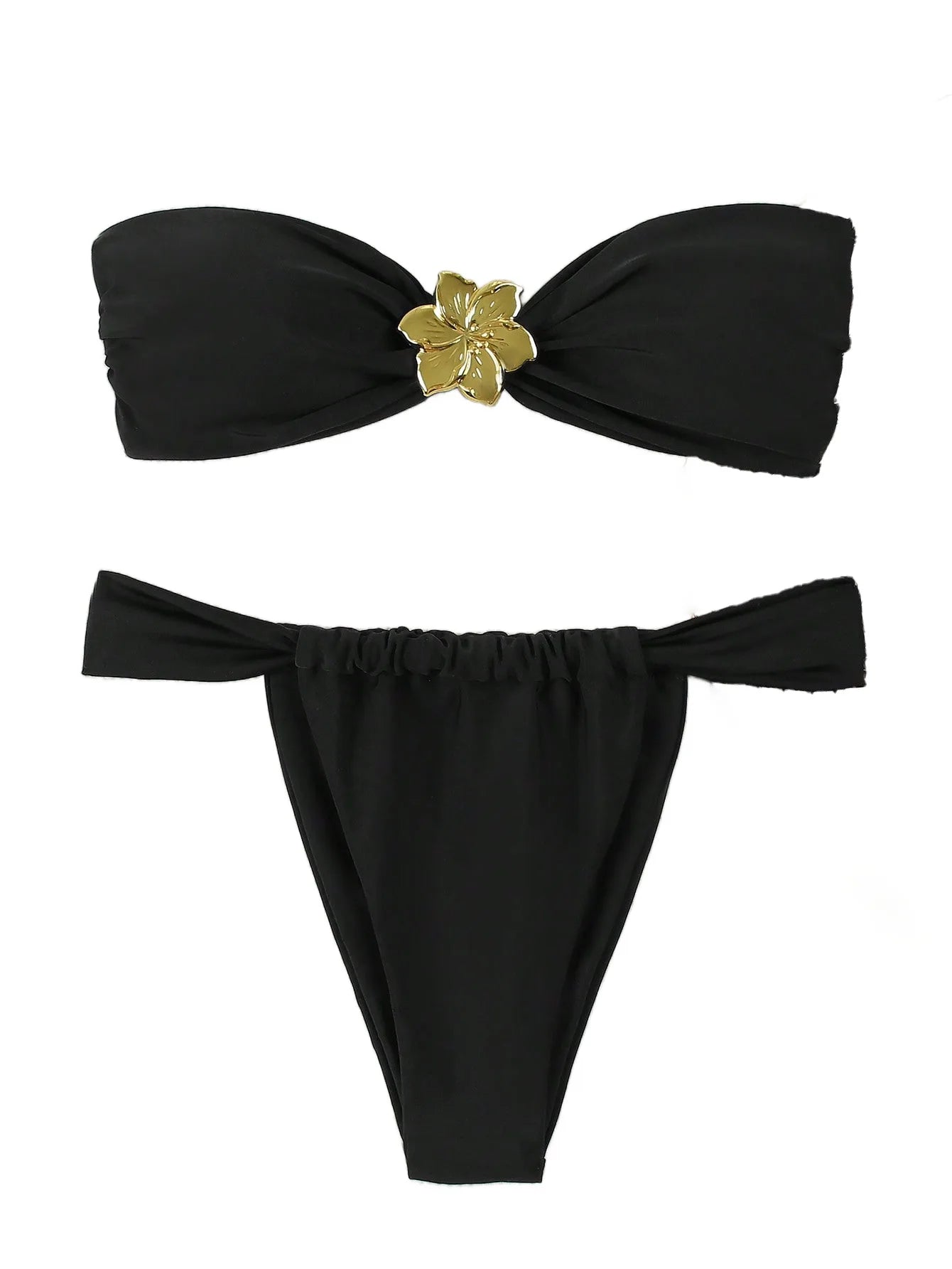 Elegant Bandeau Brazilian Bikini Set
