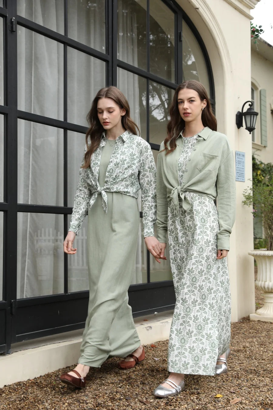 AS 2026 spring summer linen shirt + dress collection high quality print linen and knitting cardigan woman outfit