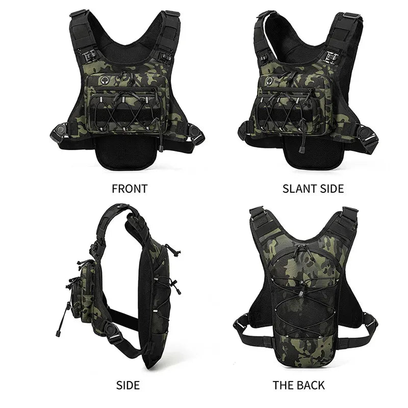 Running Hydration Vest Tactical Chest Pack for Outdoor Sports