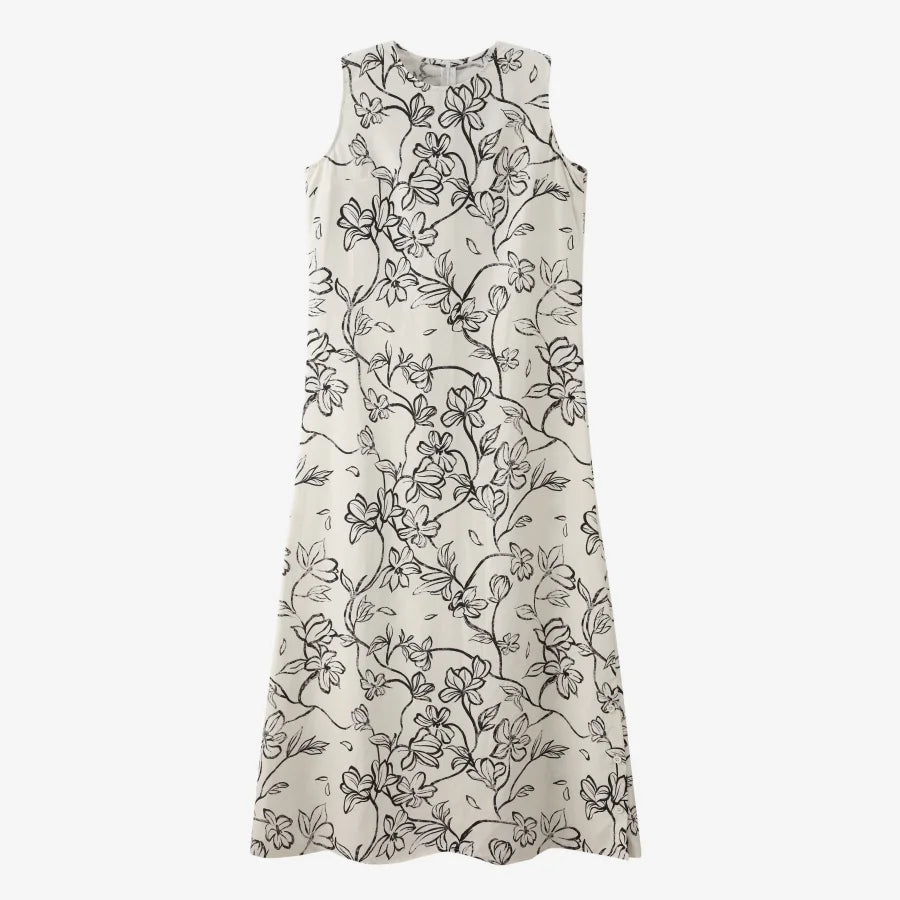 Luxury Linen Dress & Cardigan Set