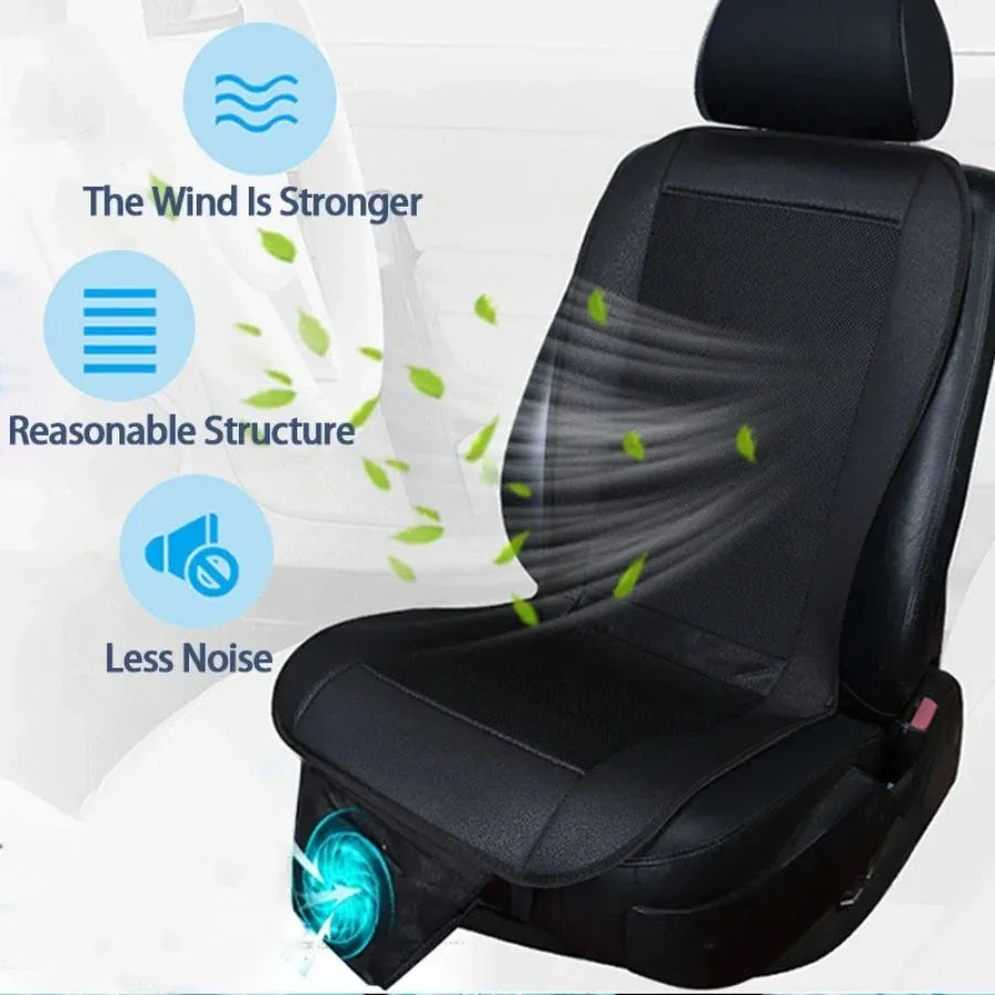 DC12V Car Cooling Seat Cushion with Ventilation Fan