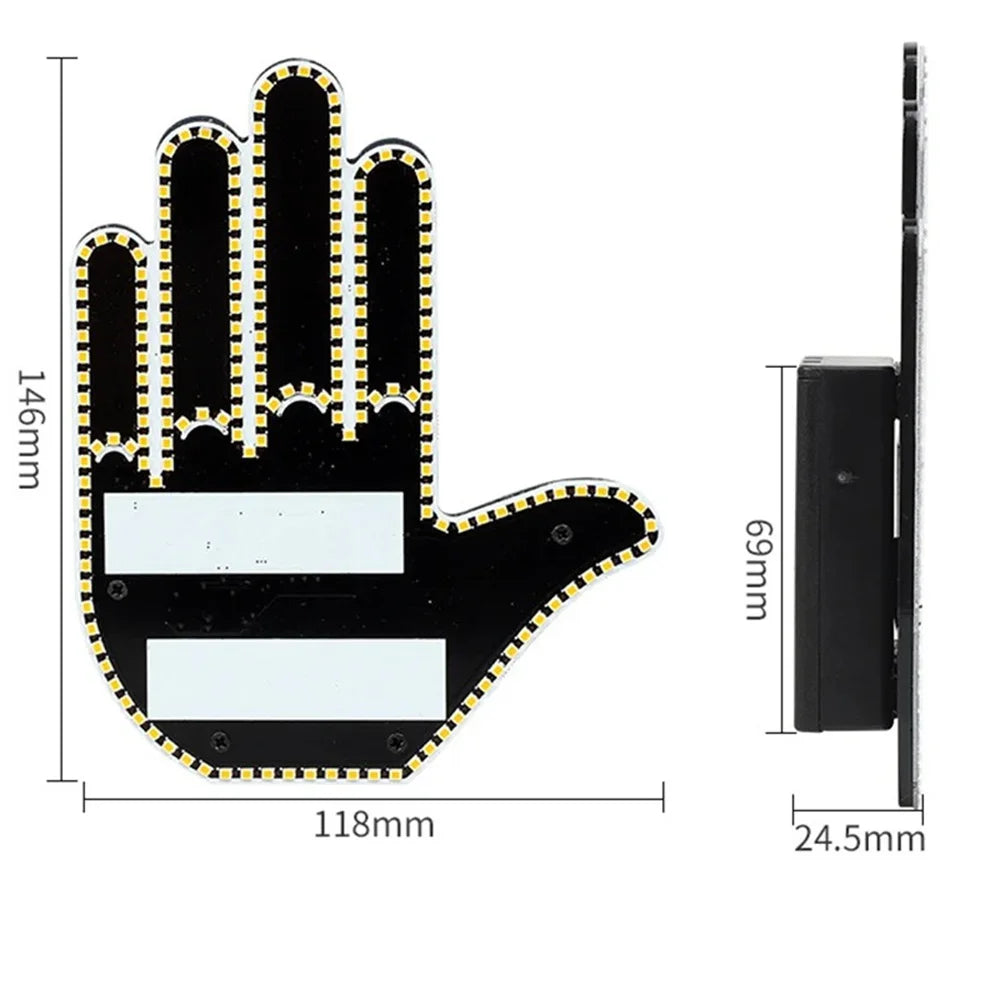 Car LED Finger Light with Remote Control