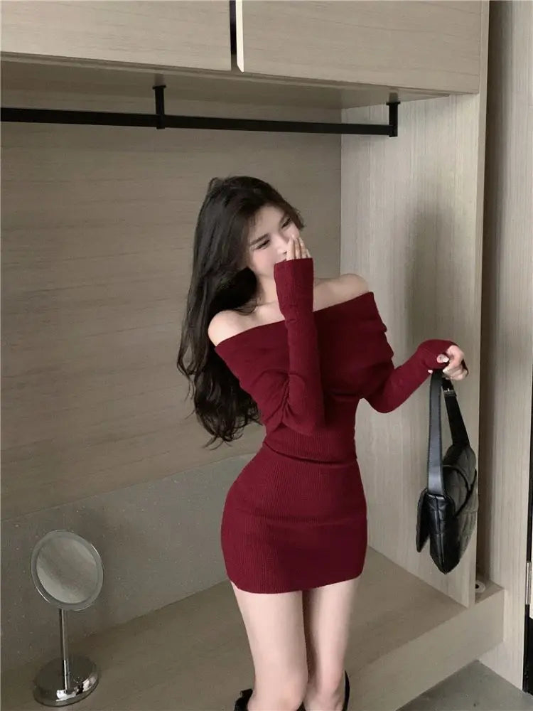 Shoulder Mini Dresses