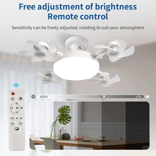 E27 LED Ceiling Fan Light with Remote