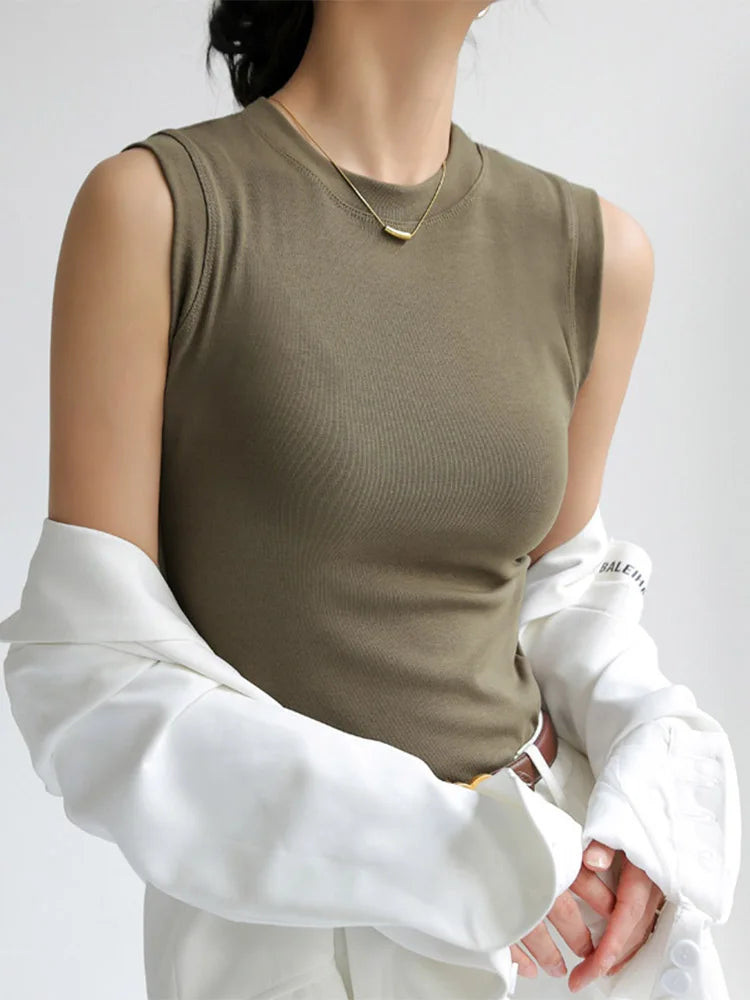 Essential Round Neck Camisole Tank Top