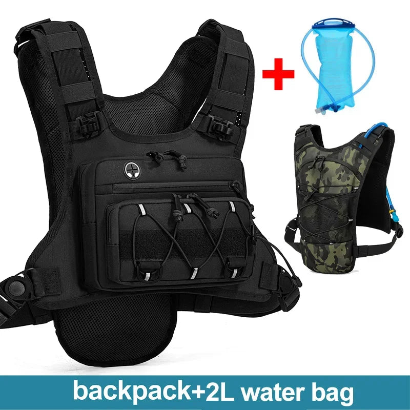 Running Hydration Vest Tactical Chest Pack for Outdoor Sports