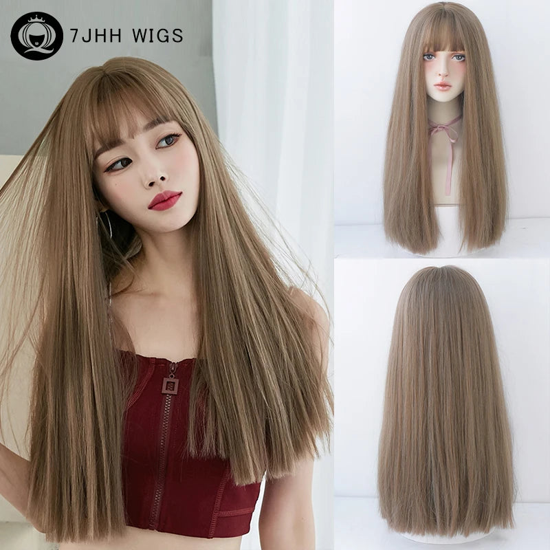 Straight Layered Blonde Wigs