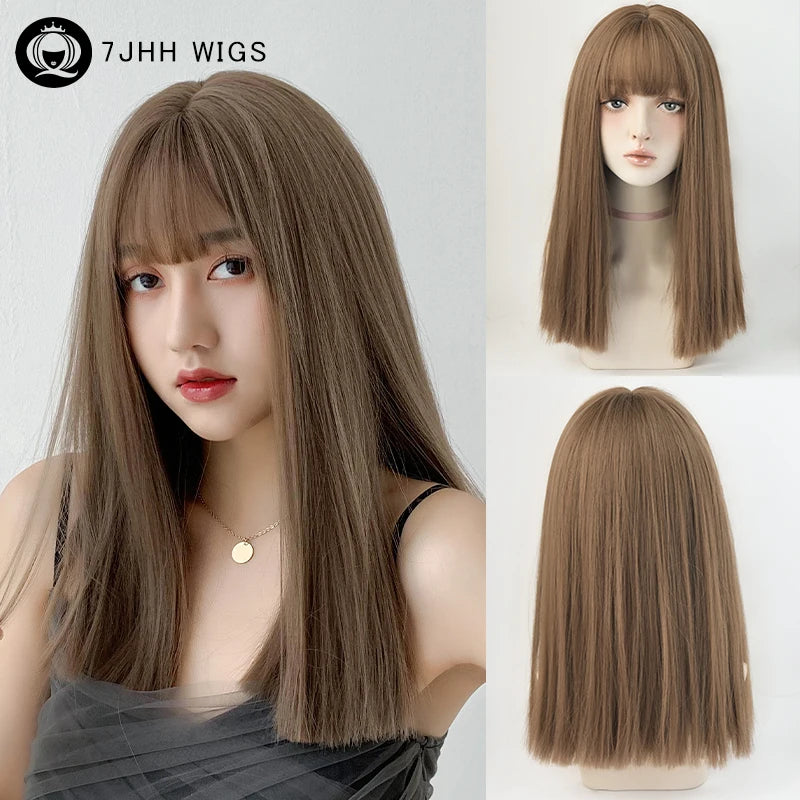 Straight Layered Blonde Wigs