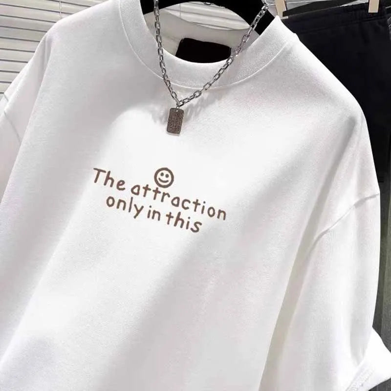 Pure Cotton Short Sleeve Tshirt / Clothing Fashion