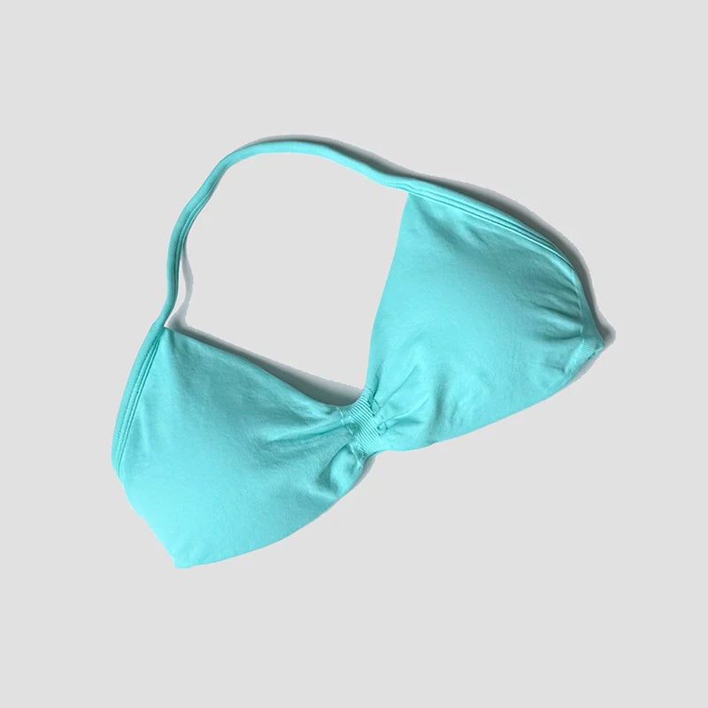 Seamless Strappy Halter Sports Bra