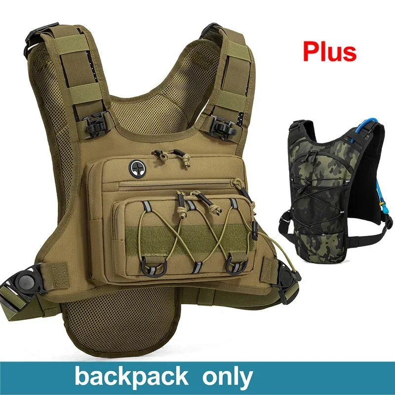 Running Hydration Vest Tactical Chest Pack for Outdoor Sports
