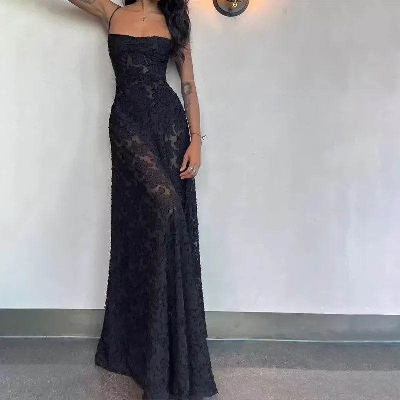 white Corseted Floral jacquard Maxi Dress for women straps sleeveless party dress new sexy summer dress