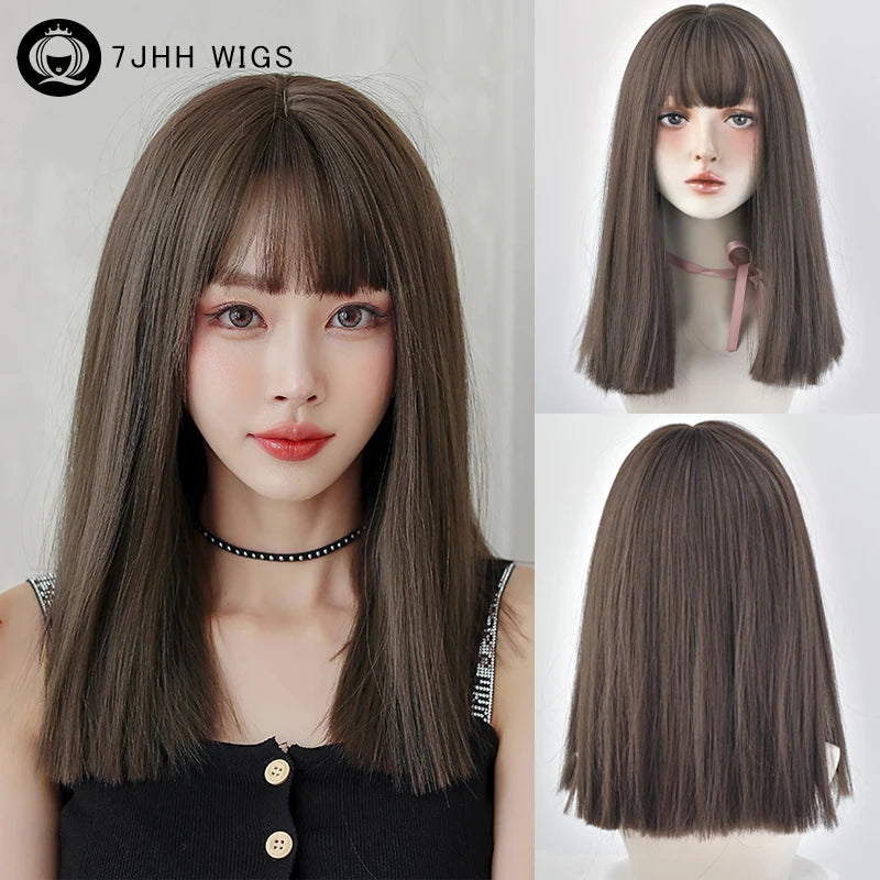 Straight Layered Blonde Wigs