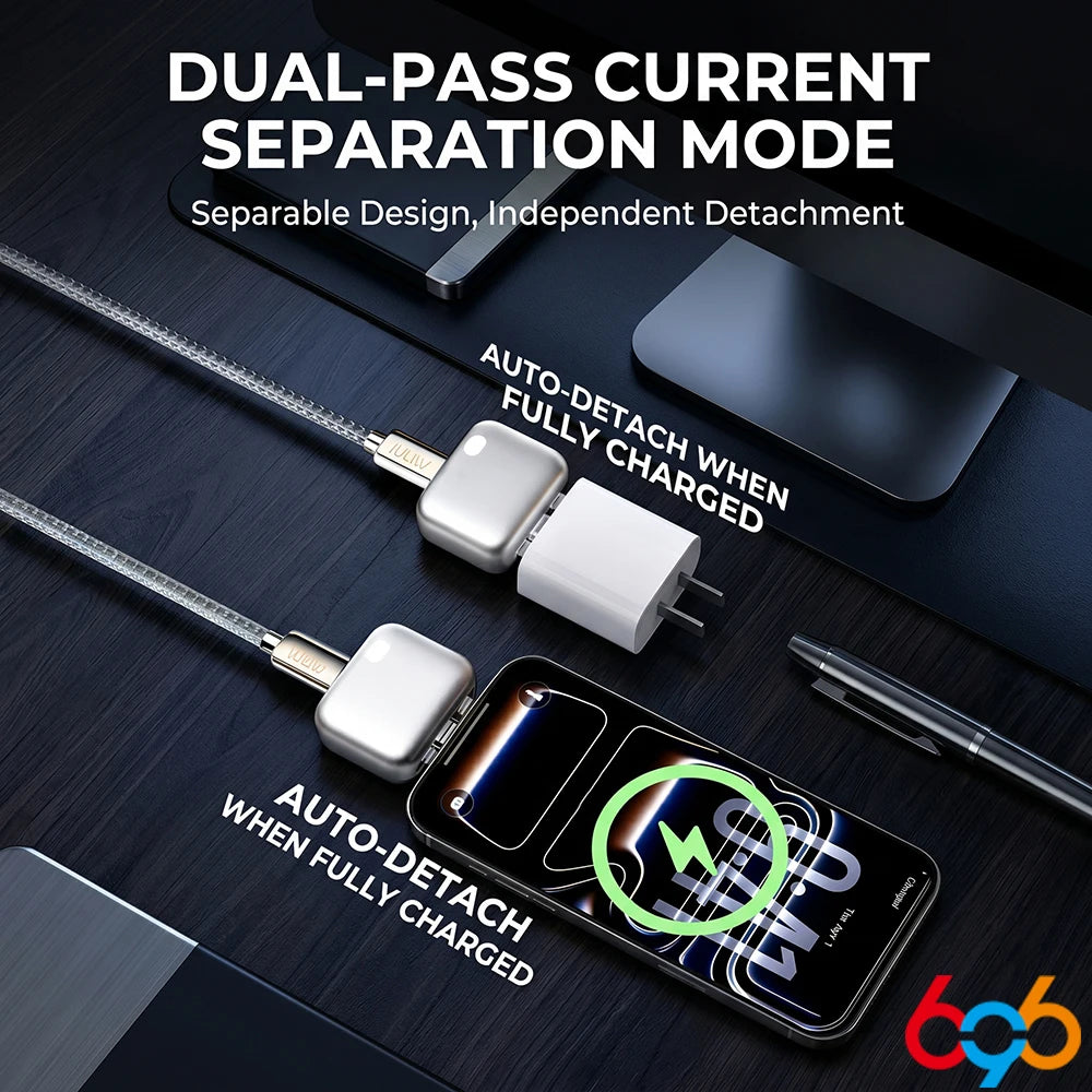 For Type-C Devices Intelligence Full Charge Auto-Disconnect Charging Adapter 140W Fast Charge Safety Separator Automatically