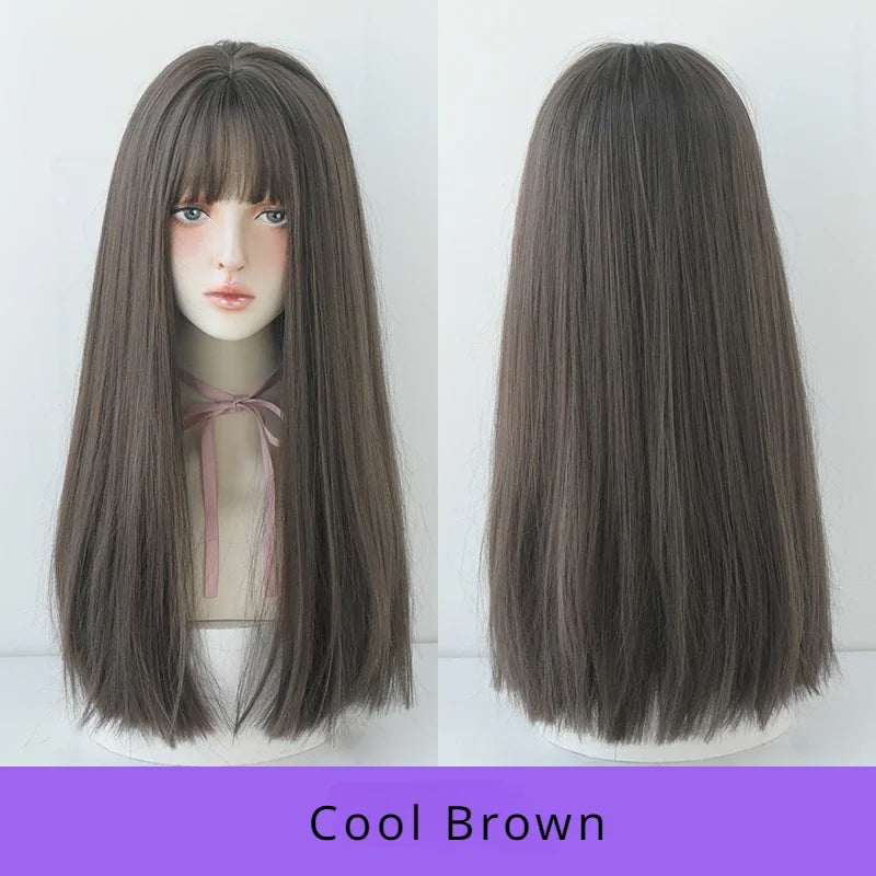 Straight Layered Blonde Wigs