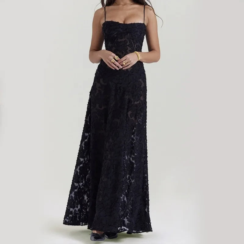 white Corseted Floral jacquard Maxi Dress for women straps sleeveless party dress new sexy summer dress