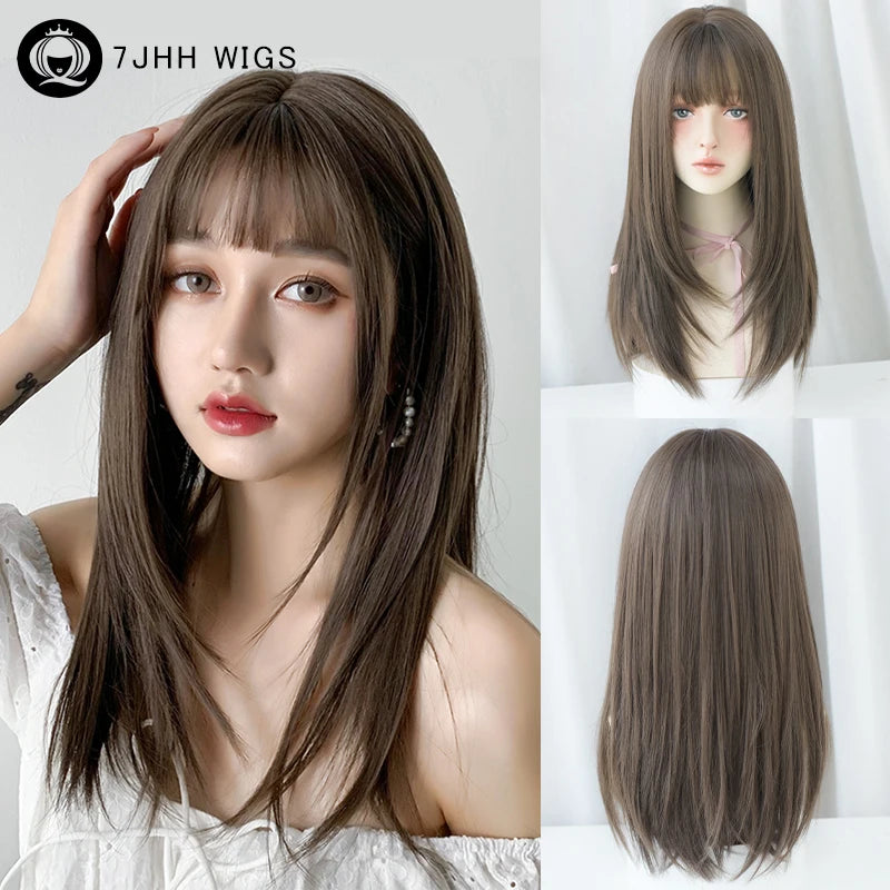 Straight Layered Blonde Wigs