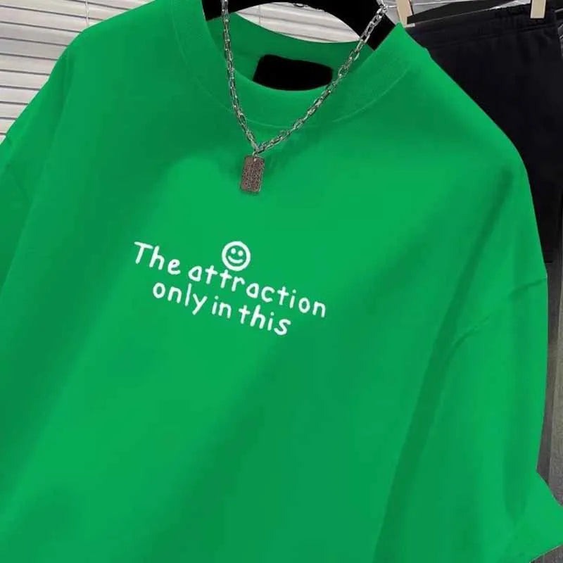 Pure Cotton Short Sleeve Tshirt / Clothing Fashion