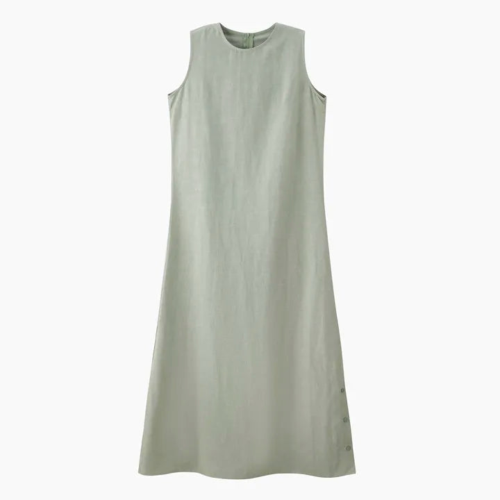 Luxury Linen Dress & Cardigan Set