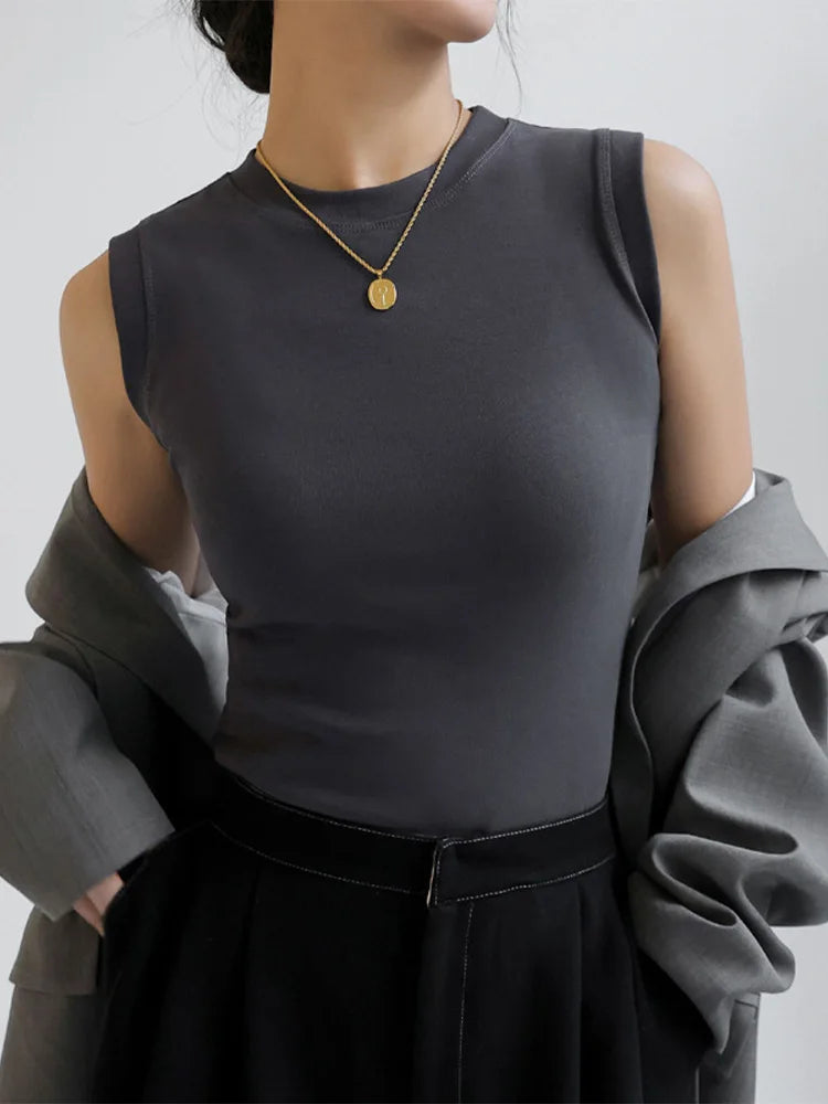 Essential Round Neck Camisole Tank Top