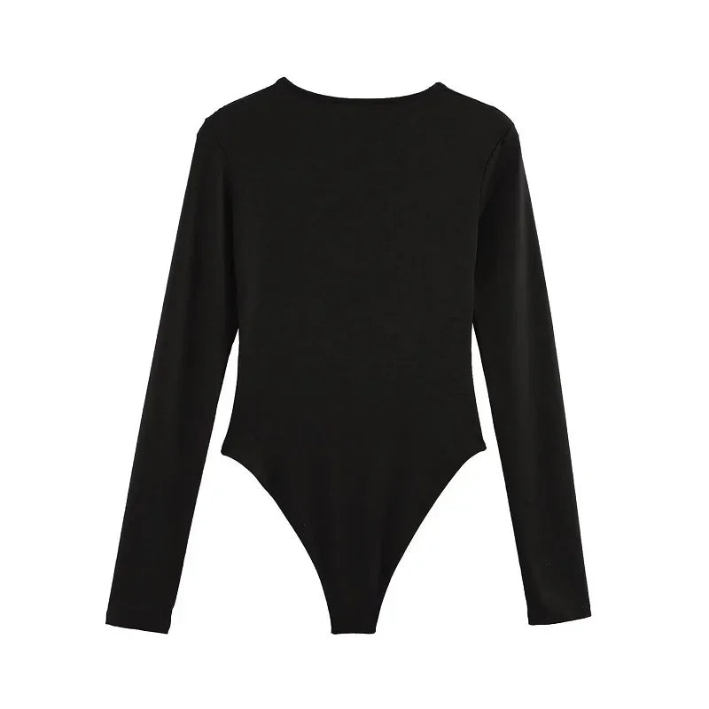 MUJER Black Bustier Bodys for Women Sexy Extreme Bodysuit Women Long Sleeve Bodysuits Woman One Pieces Summer Tops Woman 2026