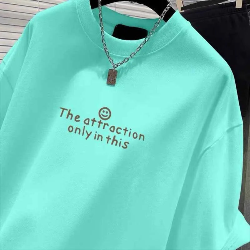Pure Cotton Short Sleeve Tshirt / Clothing Fashion
