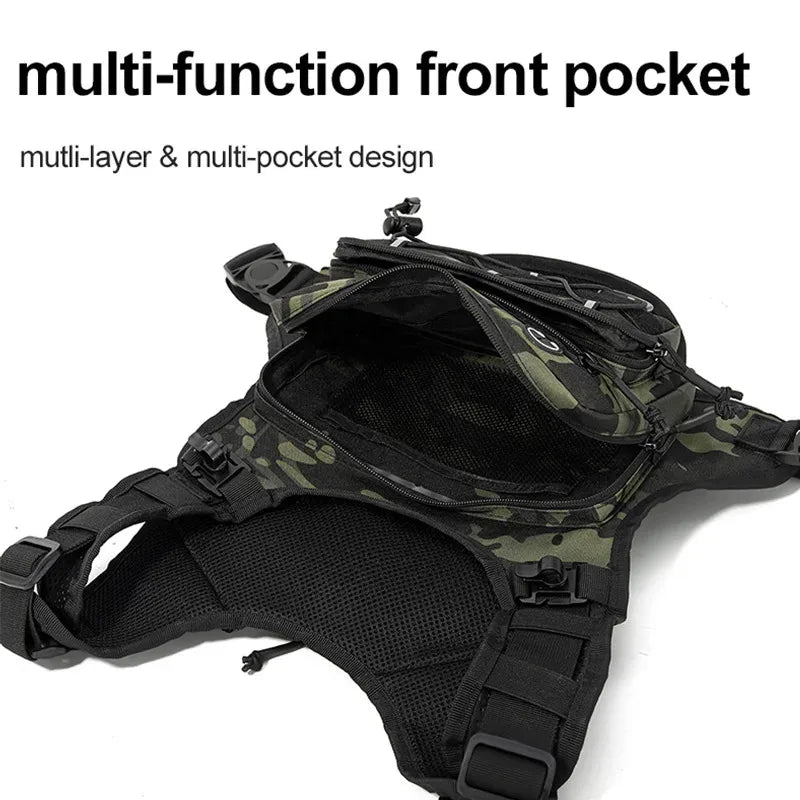 Running Hydration Vest Tactical Chest Pack for Outdoor Sports