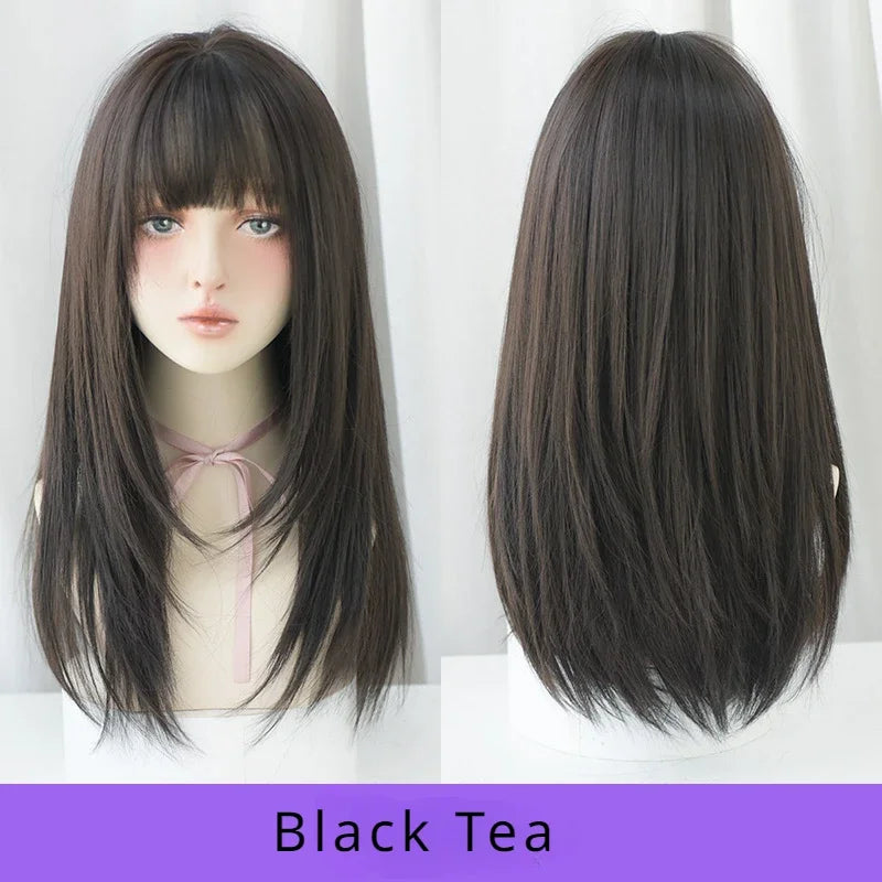 Straight Layered Blonde Wigs