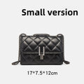 Tweed Quilted Chain Crossbody Bag
