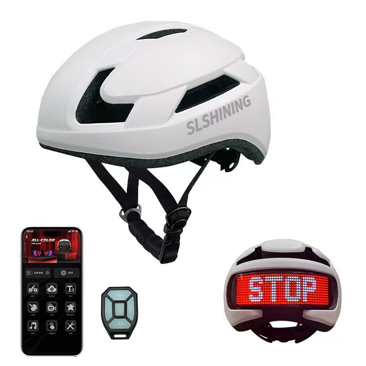 Bluetooth LED Display Cycle Helmet