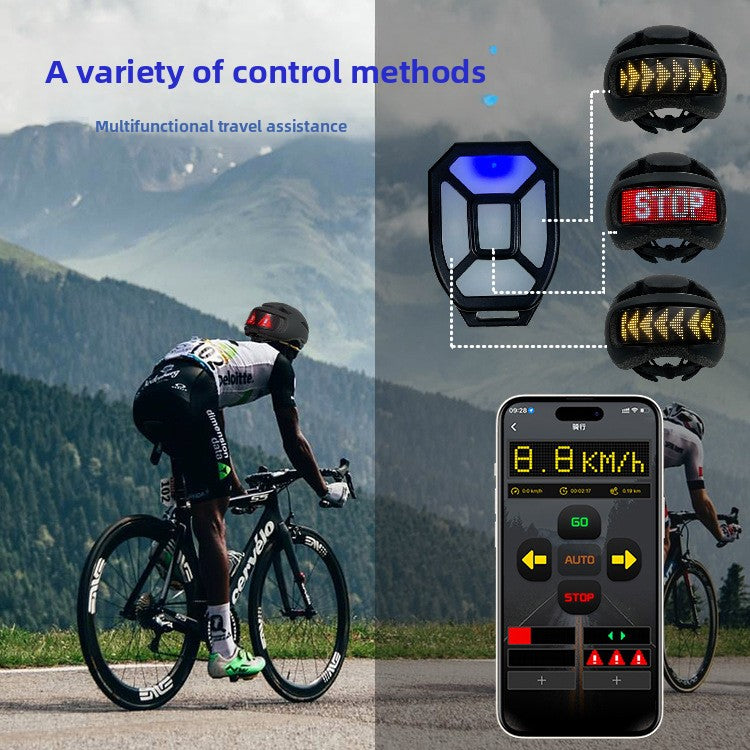 Bluetooth LED Display Cycle Helmet
