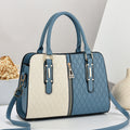 Color-Blocking Women Handbag Large Tote